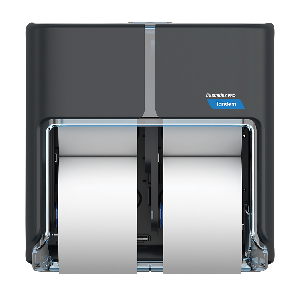 Tandem No Touch High Capacity Bath Tissue Dispenser, 12.6 x 6.6 x 12, Gray Tandem No Touch High Capacity Bath Tissue Dispenser, 12.6 x 6.6 x 12, Gray