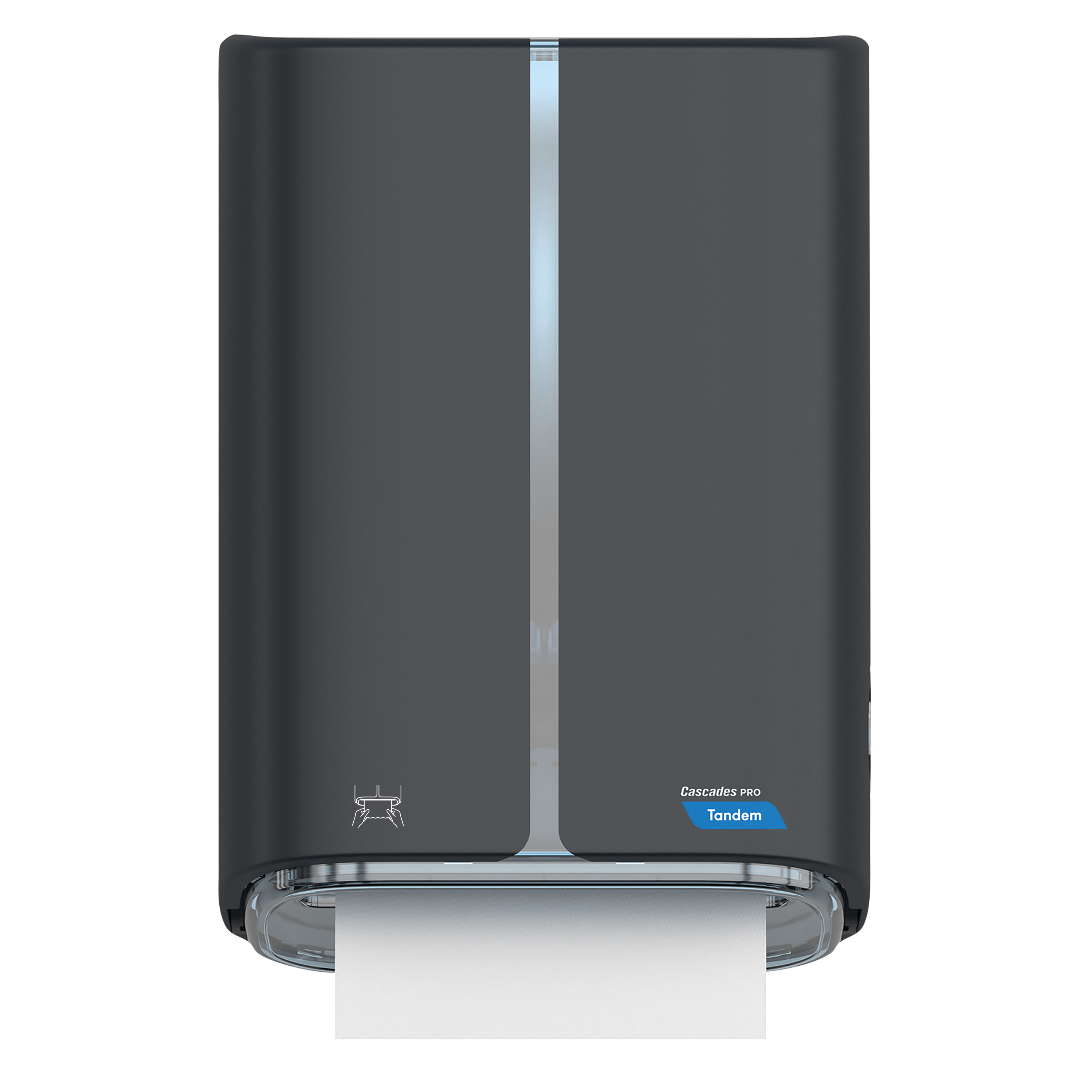 Cascades PRO Tandem Mechanical No-Touch Hand Towel Dispenser, Dark