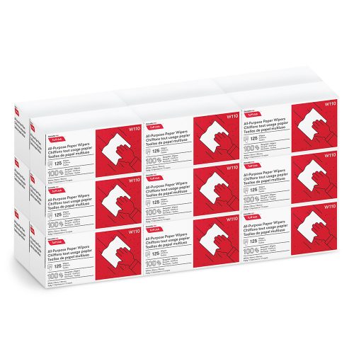 Cascades PRO Tuff-Job Singlefold Wipers, Pop-up Box, 2-Ply