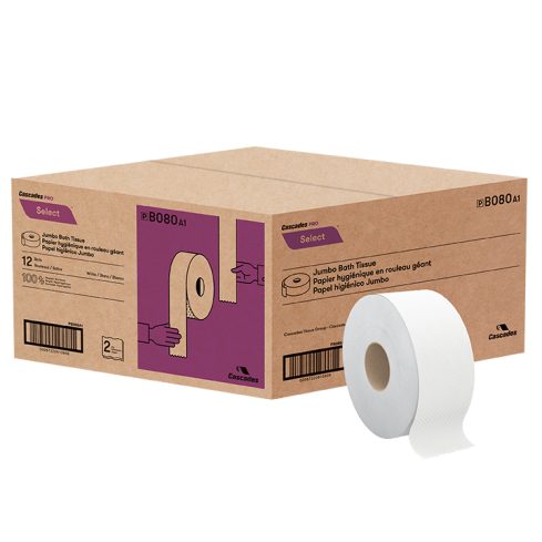 Response 12610 1-Ply Jumbo 4000' Toilet Paper Roll with 12 Diameter -  6/Case