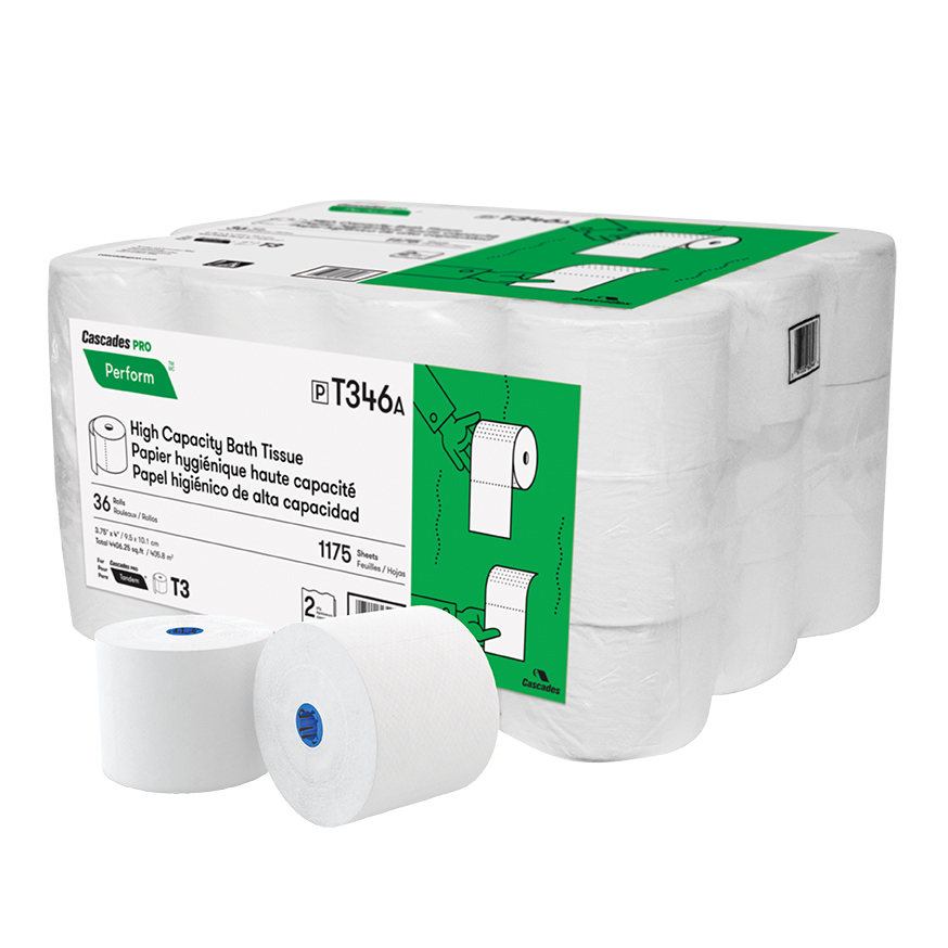 Perform Bathroom Tissue for Tandem Dispensers, Septic Safe, 2-Ply, White, 1,175/Roll, 36 Rolls/Carton